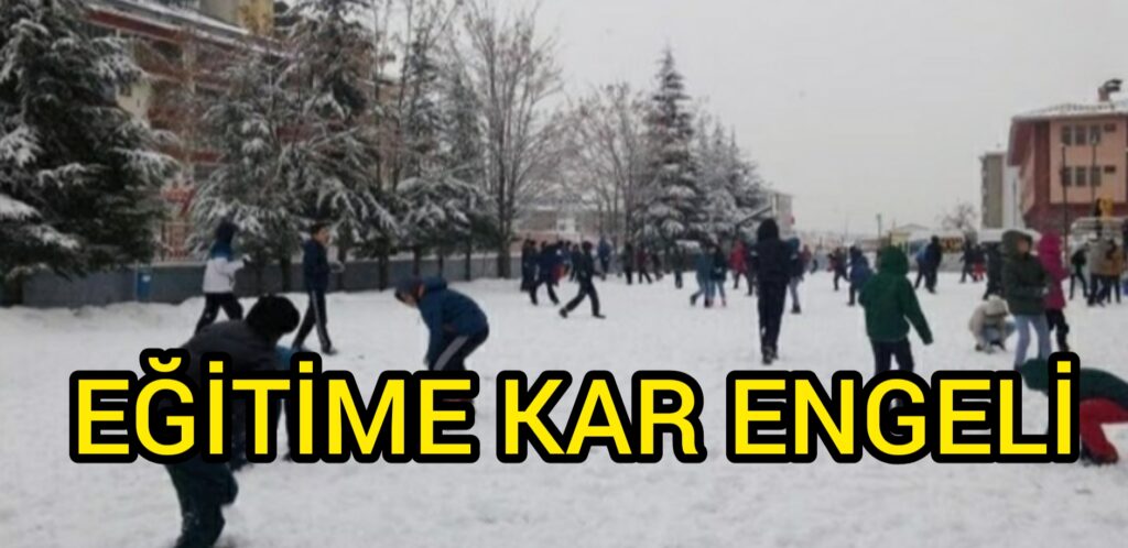 Trabzon’da eğitime kar engeli