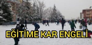 Trabzon’da eğitime kar engeli