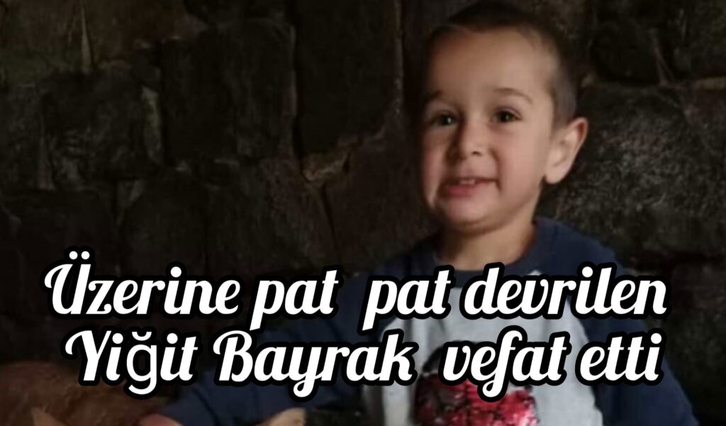 Üzerine pat pat devrilen Yiğit Bayrak vefat etti