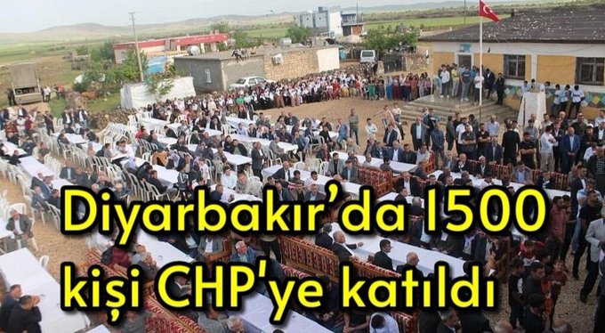 Diyarbakır’da 1500 Kişi CHP’ye katıldı