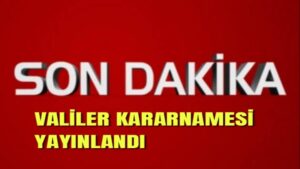 Valiler kararnamesi yayınlandı