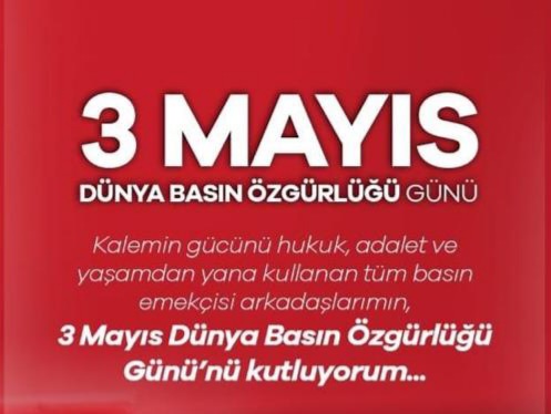 3 Mayıs dünya basın özgürlüğü günü