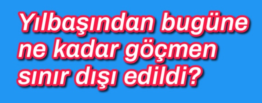 Yılbaşından bugüne ne kadar göçmen sınır dışı edildi?
