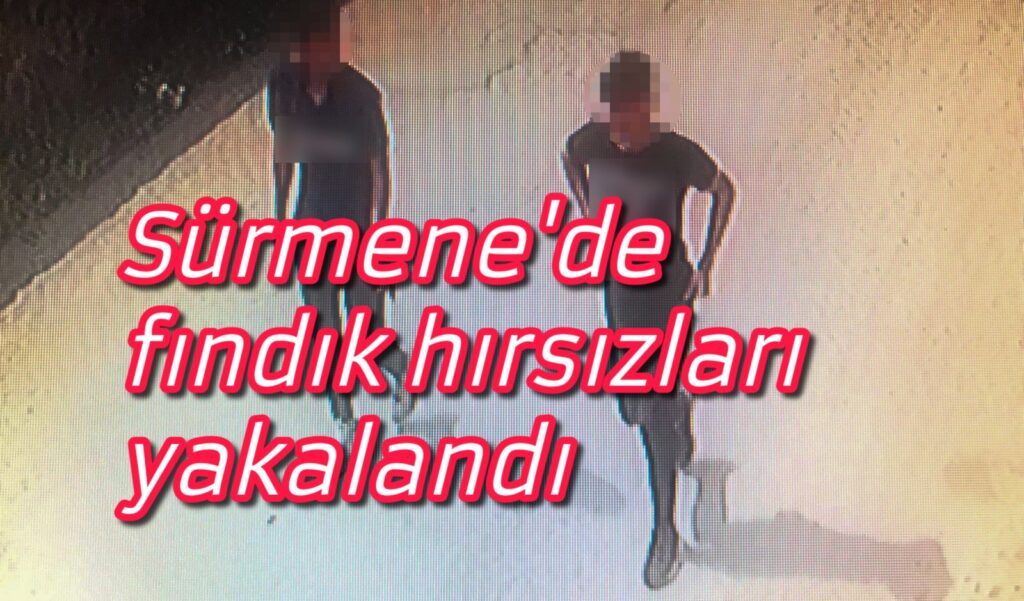 Sürmene’de fındık hırsızları yakalandı