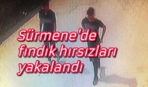 Sürmene’de fındık hırsızları yakalandı