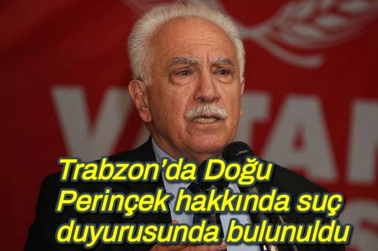 Trabzon’da Doğu Perinçek hakkında suç duyurusunda bulunuldu