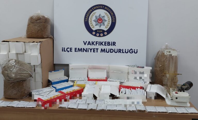 Vakfıkebir’de kaçak tütün ve tütün mamulleri ele geçirildi