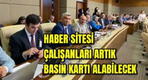 Haber sitesi çalışanları artık basın kartı alabilecek 