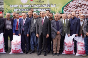 Diyarbakırlı çiftçilere kırmızı mercimek tohumu desteği