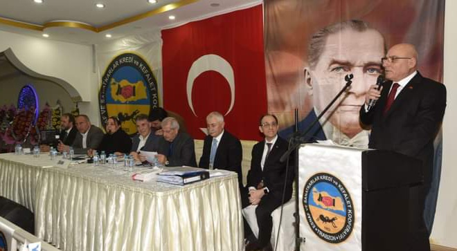 Trabzon Kredi ve Kefalet Kooperatifi’nde Metin Kara yeniden başkanlığa seçildi