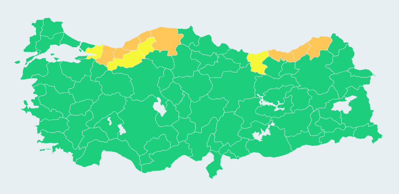 Meteorolojii’den kuvvetli sağanak yağış uyarısı geldi 
