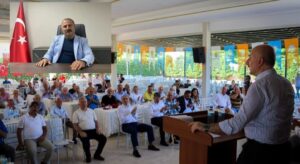 Beşikdüzü’nde muhtar gerginliği 25 muhtar toplantıyı terk etti