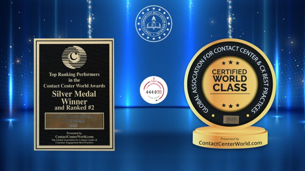 “MEBİM” En iyi iletişim merkezi kategorisinde dünya ikincisi oldu