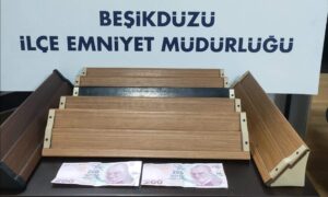 Beşikdüzü’nde iş yerinde kumar baskını