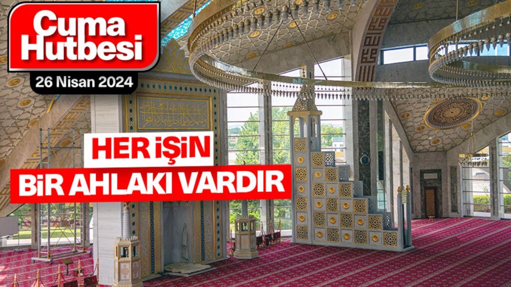 Her işin bir ahlakı vardır