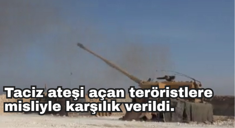 Taciz ateşi açan teröristlere misliyle karşılık verildi