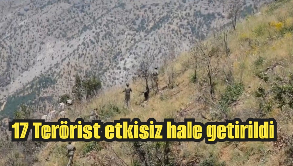17 Terörist etkisiz hale getirildi