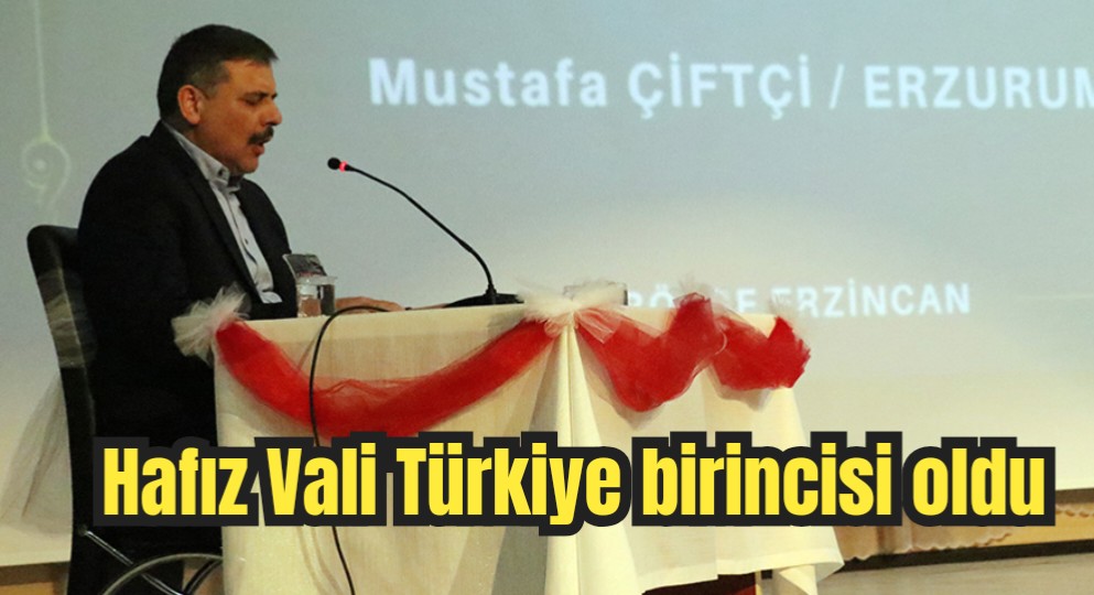Hafız Vali, Türkiye birincisi oldu
