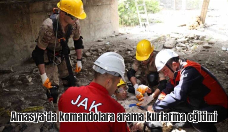 Amasya’da komandolara arama kurtarma eğitimi  Amasya