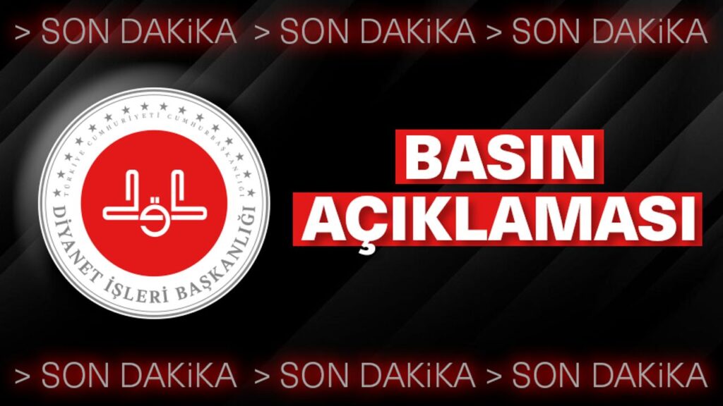 Diyanet’ten Amerika Diyanet Merkezi’ne yönelik ithamlar üzerine basın açıklaması