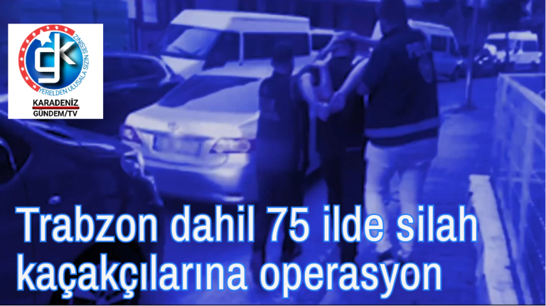 Trabzon dahil 75 ilde silah kaçakçılarına operasyon