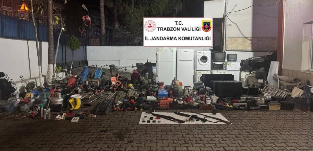 Trabzon’da büyük hırsızlık operasyonu