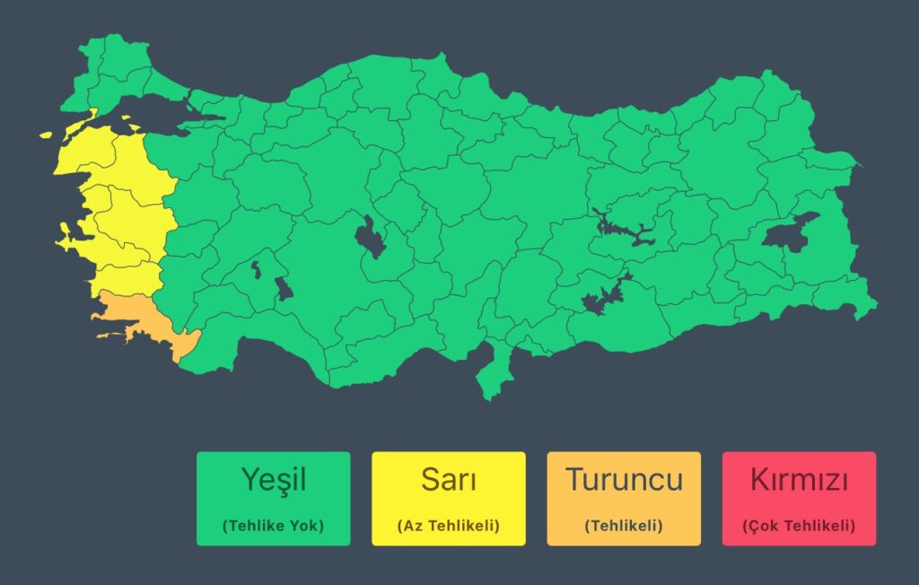 Meteoroloji’den beş ilde kuvvetli yağış uyarısı