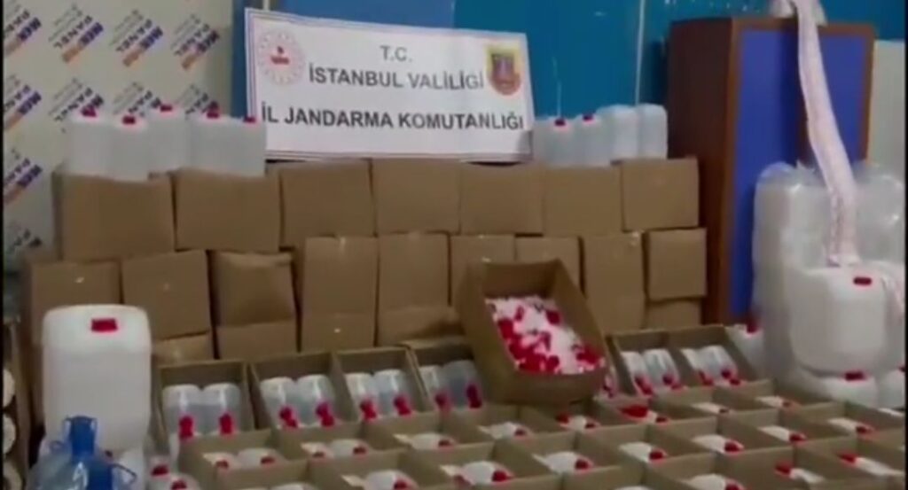 İstanbul’da sahte alkol operasyonu 