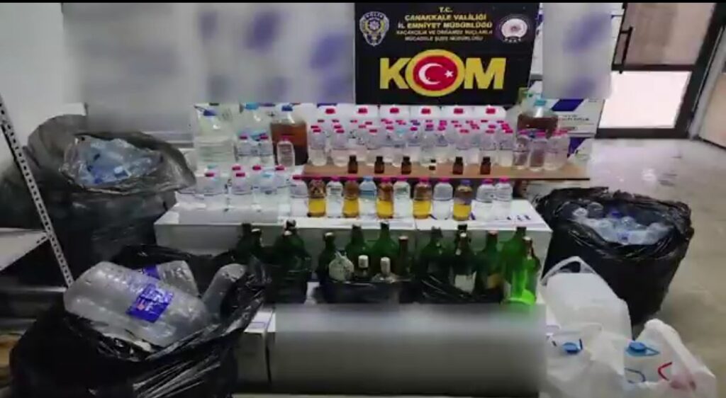 136 bin 904 litre sahte alkol ve etil alkol ele geçirildi