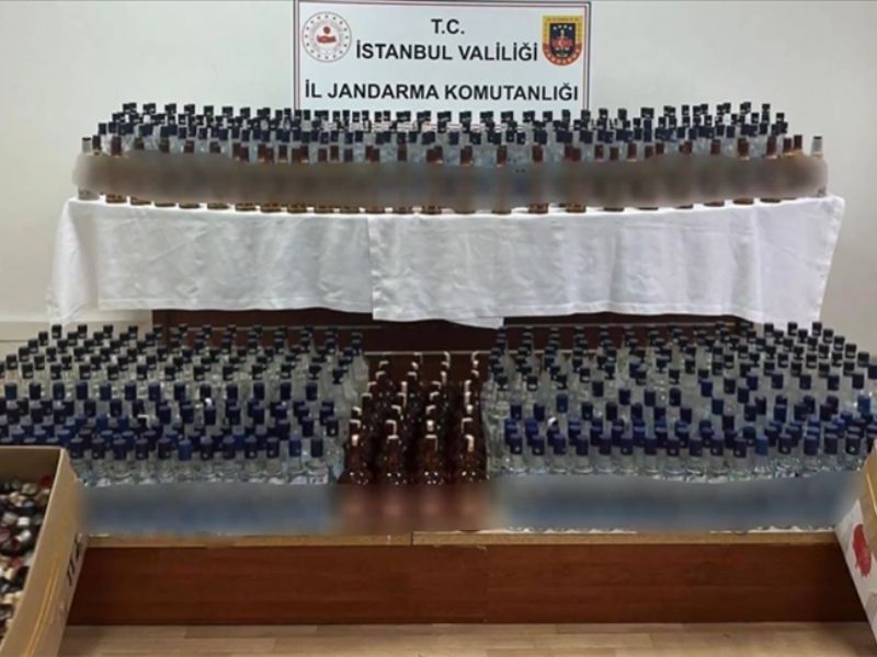 Onbin 600 litre sahte alkol ele geçirildi