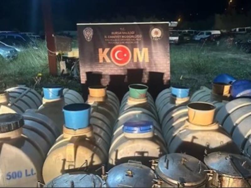Bursa’da sahte alkol operasyonu