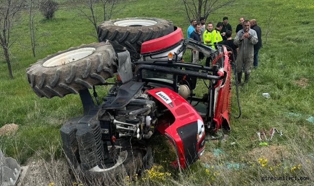 Giresun Şebinkarahisar’da traktör kazası