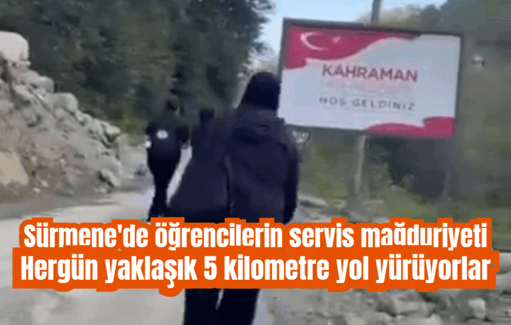 Sürmene’de öğrencilerin servis mağduriyeti