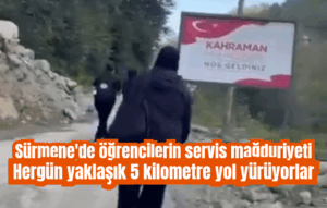 Sürmene’de öğrencilerin servis mağduriyeti