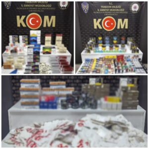 Trabzon’da kaçak sigara tütün operasyonu