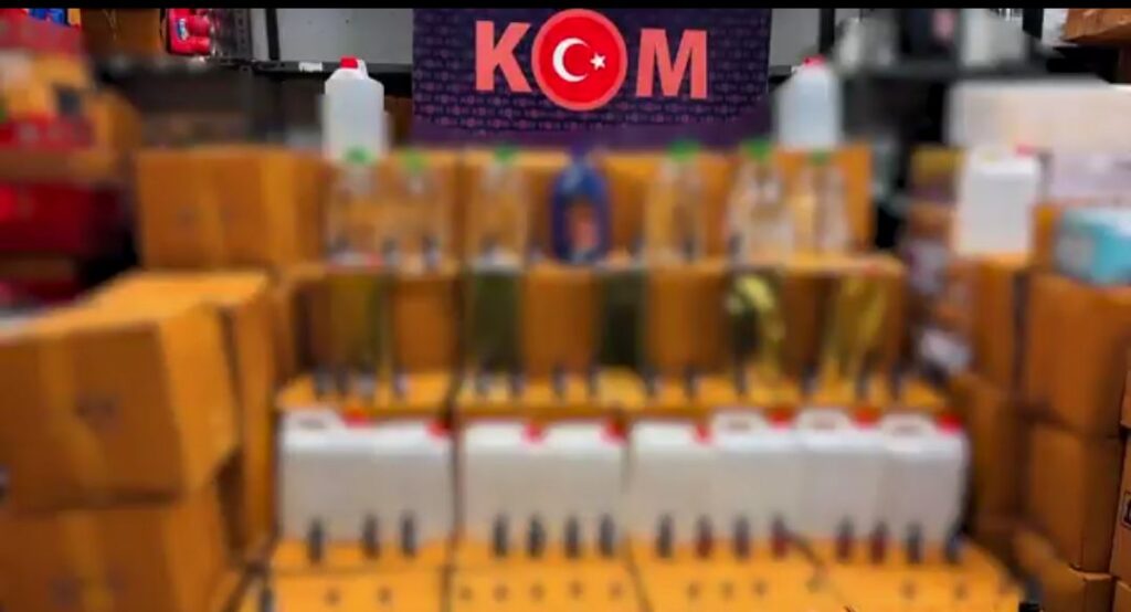 Trabzon dahil yurt genelinde alkollü içki kaçakçılığına yönelik operasyon