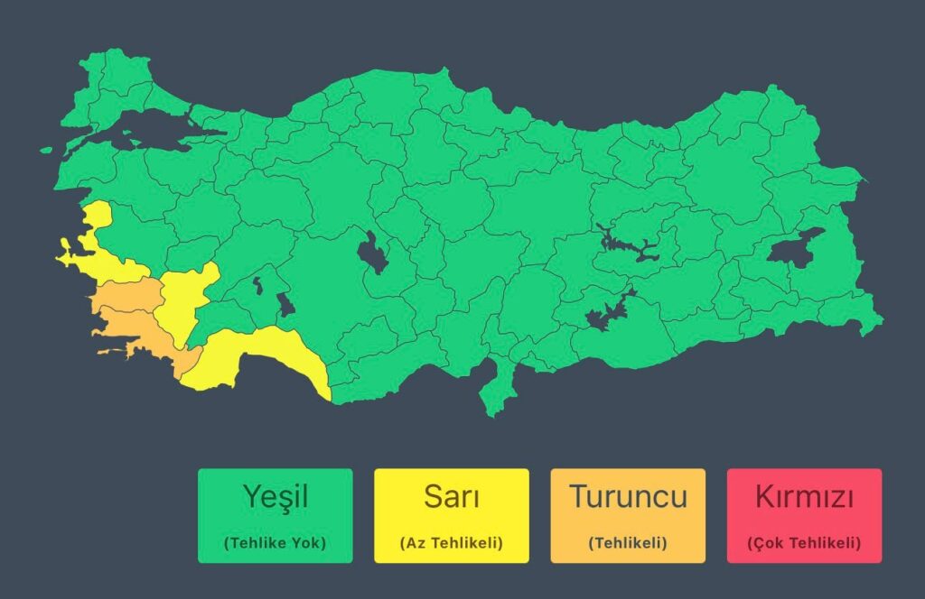 Meteoroloji’den Ege ve Batı Akdeniz için şiddetli yağış uyarısı